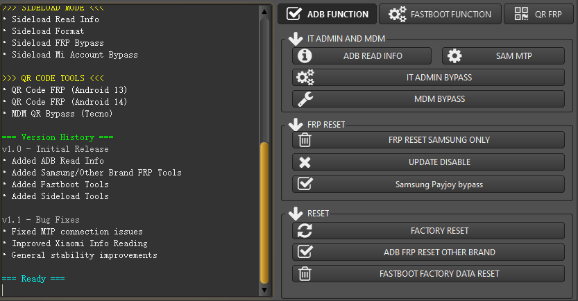 XTM ADB TOOL  FRP，MDM，Mi Bypass等-创新科技